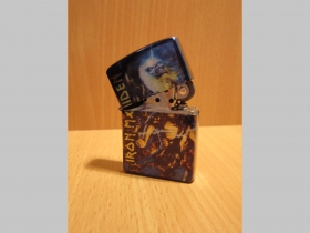Iron Maiden - doplňovací benzínový zapalovač s vypalovaným obrázkom (balené v darčekovej krabičke)